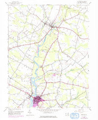Denton Maryland Historical topographic map, 1:24000 scale, 7.5 X 7.5 Minute, Year 1944