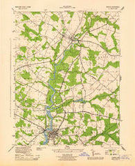 Denton Maryland Historical topographic map, 1:31680 scale, 7.5 X 7.5 Minute, Year 1944