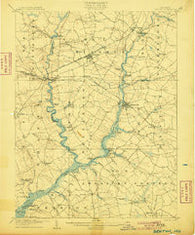 Denton Maryland Historical topographic map, 1:62500 scale, 15 X 15 Minute, Year 1905