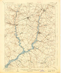 Denton Maryland Historical topographic map, 1:62500 scale, 15 X 15 Minute, Year 1905