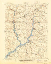 Denton Maryland Historical topographic map, 1:62500 scale, 15 X 15 Minute, Year 1905
