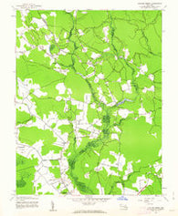 Dividing Creek Maryland Historical topographic map, 1:24000 scale, 7.5 X 7.5 Minute, Year 1942