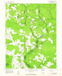 Dividing Creek Maryland Historical topographic map, 1:24000 scale, 7.5 X 7.5 Minute, Year 1942
