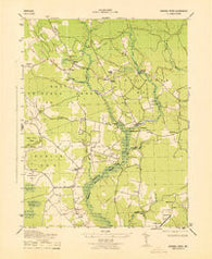Dividing Creek Maryland Historical topographic map, 1:31680 scale, 7.5 X 7.5 Minute, Year 1943