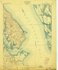 Drum Point Maryland Historical topographic map, 1:62500 scale, 15 X 15 Minute, Year 1905
