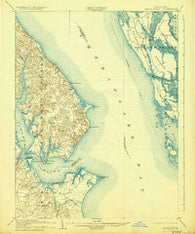 Drum Point Maryland Historical topographic map, 1:62500 scale, 15 X 15 Minute, Year 1905
