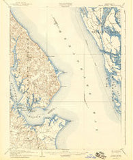 Drum Point Maryland Historical topographic map, 1:62500 scale, 15 X 15 Minute, Year 1905