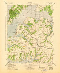Earleville Maryland Historical topographic map, 1:31680 scale, 7.5 X 7.5 Minute, Year 1944
