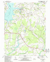 East New Market Maryland Historical topographic map, 1:24000 scale, 7.5 X 7.5 Minute, Year 1988