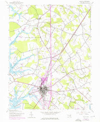 Easton Maryland Historical topographic map, 1:24000 scale, 7.5 X 7.5 Minute, Year 1942