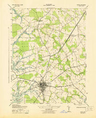 Easton Maryland Historical topographic map, 1:31680 scale, 7.5 X 7.5 Minute, Year 1943