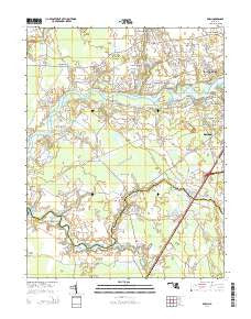Eden Maryland Historical topographic map, 1:24000 scale, 7.5 X 7.5 Minute, Year 2014