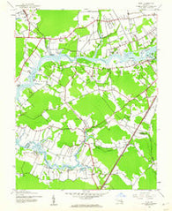 Eden Maryland Historical topographic map, 1:24000 scale, 7.5 X 7.5 Minute, Year 1942