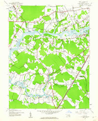 Eden Maryland Historical topographic map, 1:24000 scale, 7.5 X 7.5 Minute, Year 1942