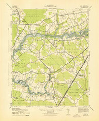 Eden Maryland Historical topographic map, 1:31680 scale, 7.5 X 7.5 Minute, Year 1943
