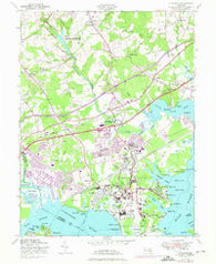 Edgewood Maryland Historical topographic map, 1:24000 scale, 7.5 X 7.5 Minute, Year 1949