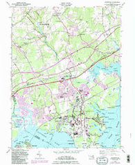 Edgewood Maryland Historical topographic map, 1:24000 scale, 7.5 X 7.5 Minute, Year 1949