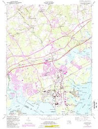 Edgewood Maryland Historical topographic map, 1:24000 scale, 7.5 X 7.5 Minute, Year 1949