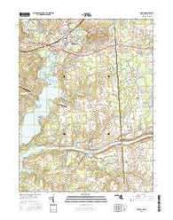 Elkton Maryland Current topographic map, 1:24000 scale, 7.5 X 7.5 Minute, Year 2016