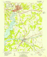 Elkton Maryland Historical topographic map, 1:24000 scale, 7.5 X 7.5 Minute, Year 1953