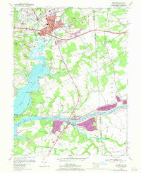 Elkton Maryland Historical topographic map, 1:24000 scale, 7.5 X 7.5 Minute, Year 1953