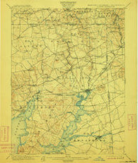 Elkton Maryland Historical topographic map, 1:62500 scale, 15 X 15 Minute, Year 1900