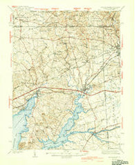 Elkton Maryland Historical topographic map, 1:62500 scale, 15 X 15 Minute, Year 1942