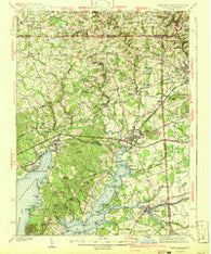Elkton Maryland Historical topographic map, 1:62500 scale, 15 X 15 Minute, Year 1942