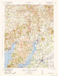 Elkton Maryland Historical topographic map, 1:62500 scale, 15 X 15 Minute, Year 1942