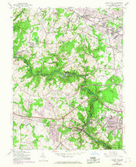Ellicott City Maryland Historical topographic map, 1:24000 scale, 7.5 X 7.5 Minute, Year 1953