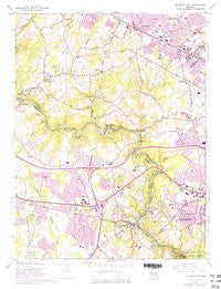 Ellicott City Maryland Historical topographic map, 1:24000 scale, 7.5 X 7.5 Minute, Year 1953