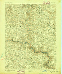 Ellicott Maryland Historical topographic map, 1:62500 scale, 15 X 15 Minute, Year 1892