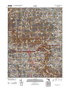 Ellicott City Maryland Historical topographic map, 1:24000 scale, 7.5 X 7.5 Minute, Year 2011