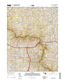 Ellicott City Maryland Historical topographic map, 1:24000 scale, 7.5 X 7.5 Minute, Year 2014