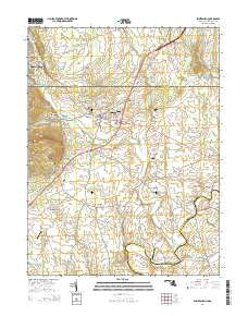 Emmitsburg Maryland Historical topographic map, 1:24000 scale, 7.5 X 7.5 Minute, Year 2014
