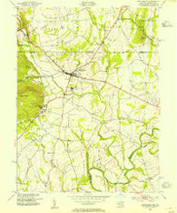 Emmitsburg Maryland Historical topographic map, 1:24000 scale, 7.5 X 7.5 Minute, Year 1953