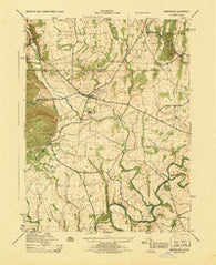 Emmitsburg Maryland Historical topographic map, 1:31680 scale, 7.5 X 7.5 Minute, Year 1945