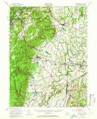Emmitsburg Maryland Historical topographic map, 1:62500 scale, 15 X 15 Minute, Year 1943