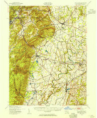 Emmitsburg Maryland Historical topographic map, 1:62500 scale, 15 X 15 Minute, Year 1943
