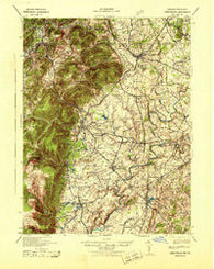 Emmitsburg Maryland Historical topographic map, 1:62500 scale, 15 X 15 Minute, Year 1943