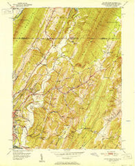 Evitts Creek Maryland Historical topographic map, 1:24000 scale, 7.5 X 7.5 Minute, Year 1951