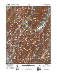 Evitts Creek Maryland Historical topographic map, 1:24000 scale, 7.5 X 7.5 Minute, Year 2011