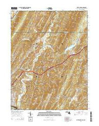 Evitts Creek Maryland Historical topographic map, 1:24000 scale, 7.5 X 7.5 Minute, Year 2014