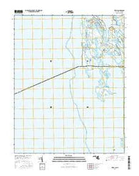 Ewell Maryland Current topographic map, 1:24000 scale, 7.5 X 7.5 Minute, Year 2016