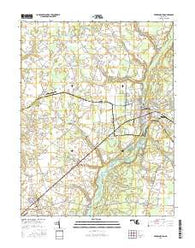 Federalsburg Maryland Current topographic map, 1:24000 scale, 7.5 X 7.5 Minute, Year 2016
