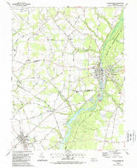 Federalsburg Maryland Historical topographic map, 1:24000 scale, 7.5 X 7.5 Minute, Year 1988