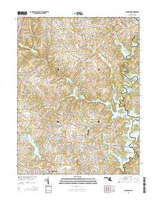 Finksburg Maryland Historical topographic map, 1:24000 scale, 7.5 X 7.5 Minute, Year 2014