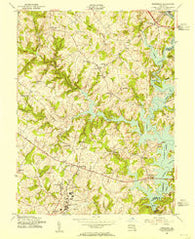 Finksburg Maryland Historical topographic map, 1:24000 scale, 7.5 X 7.5 Minute, Year 1953
