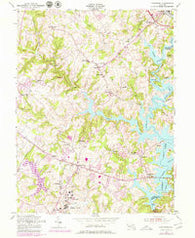 Finksburg Maryland Historical topographic map, 1:24000 scale, 7.5 X 7.5 Minute, Year 1953