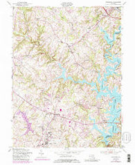 Finksburg Maryland Historical topographic map, 1:24000 scale, 7.5 X 7.5 Minute, Year 1953